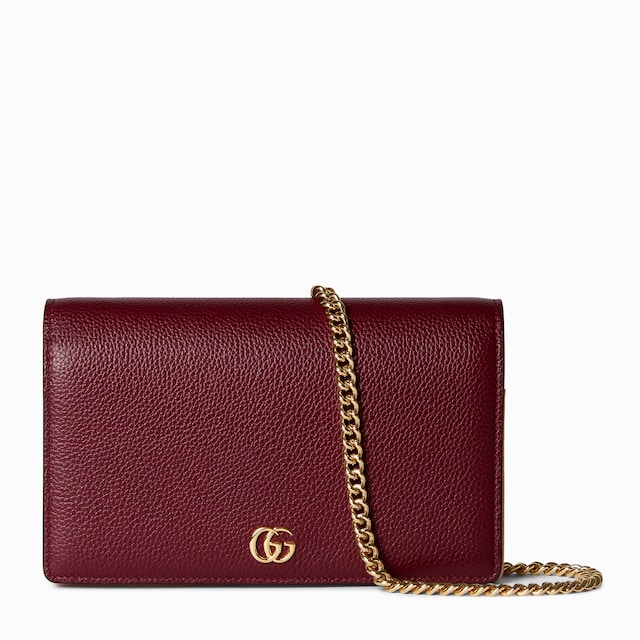 GG Marmont wallet on chain