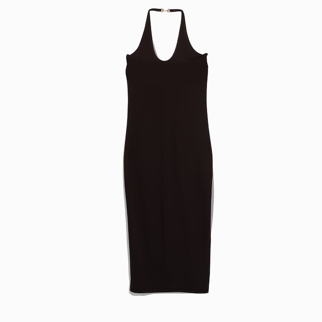 Viscose crêpe jersey dress with Horsebit