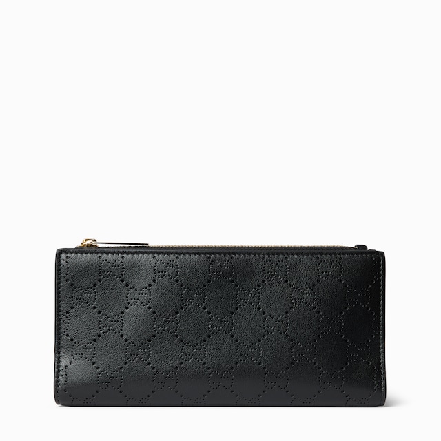 Long perforated GG wallet