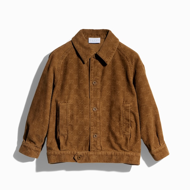 Children's printed corduroy jacket