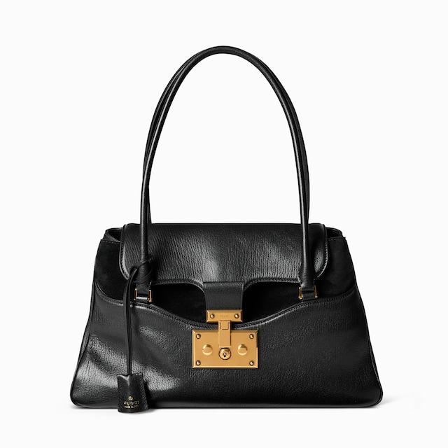 Large tote bag with lock