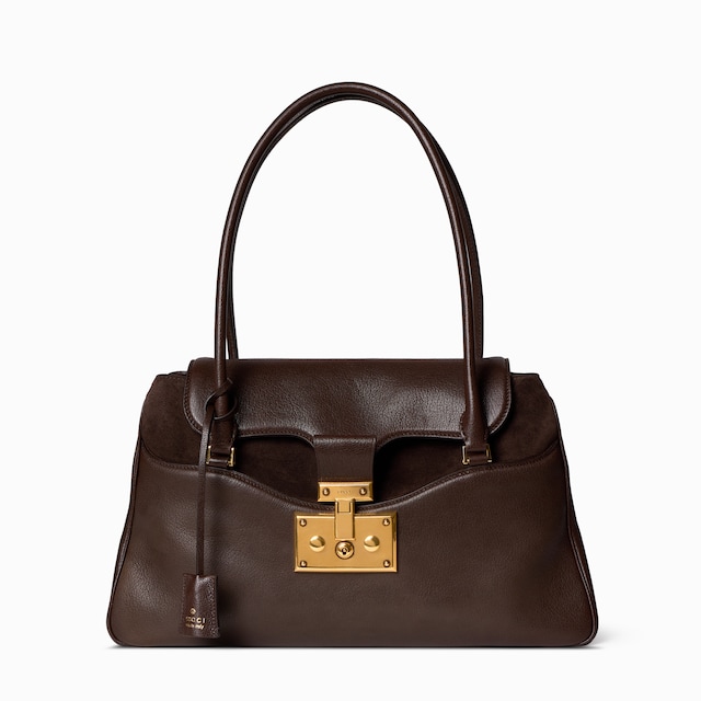 Large tote bag with lock