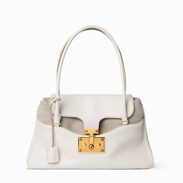 Large tote bag with lock