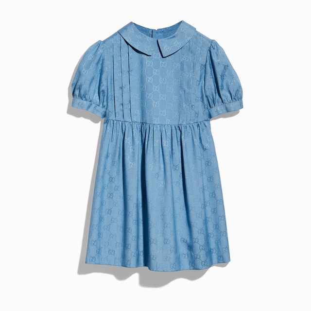 Children's GG viscose silk dress
