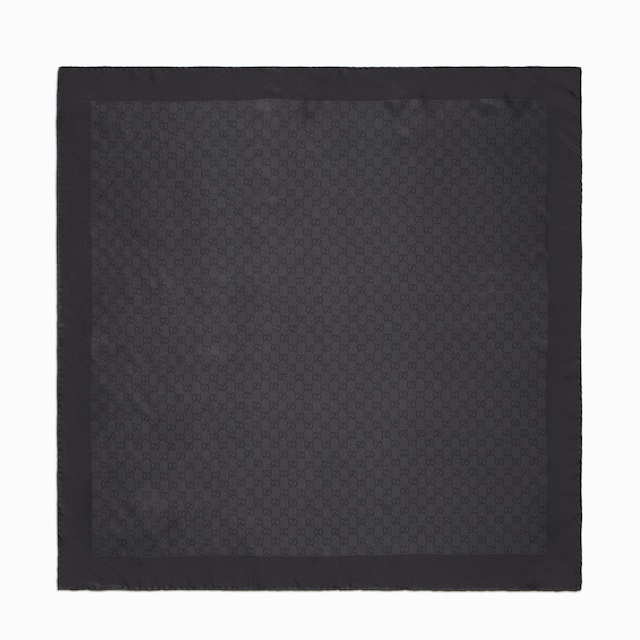 Printed silk twill carré
