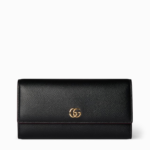 Bi-color GG Marmont continental wallet