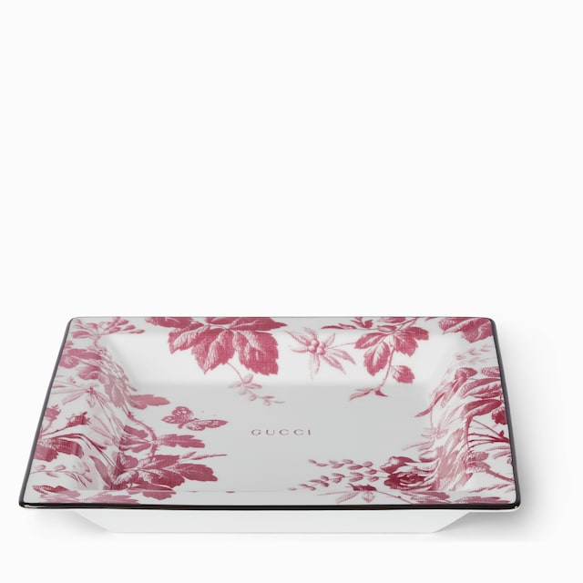 Herbarium print large trinket tray
