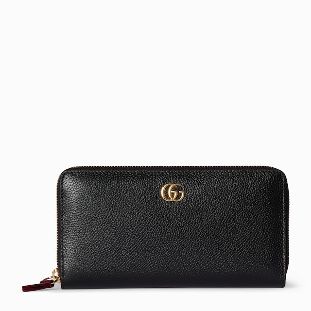 Bi-color GG Marmont zip around wallet
