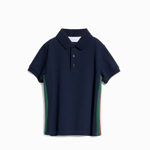 Children's cotton polo shirt