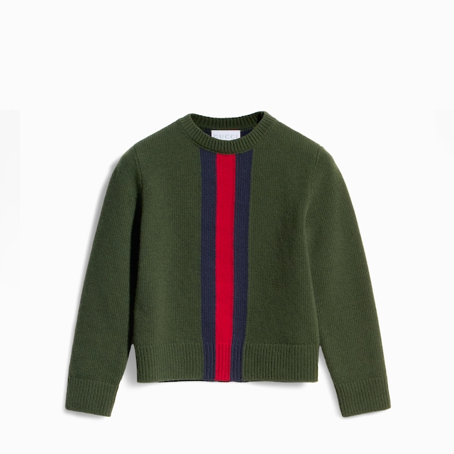 Children's wool sweater with Web
