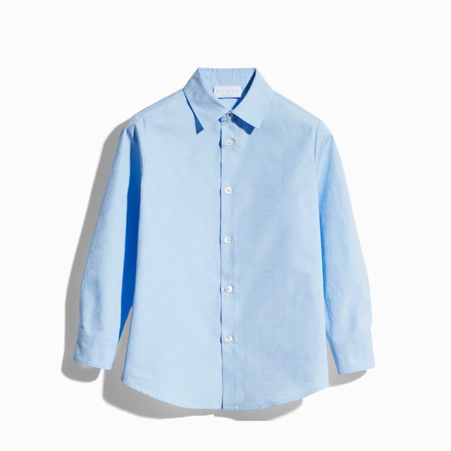 Camicia bambino in popeline GG