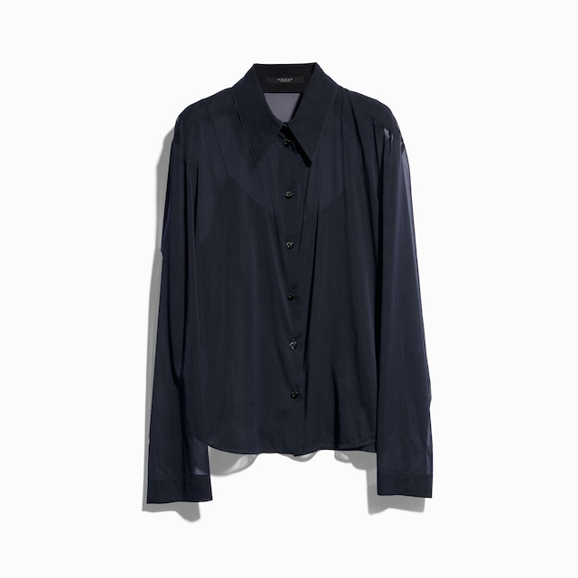 Silk stretch chiffon shirt