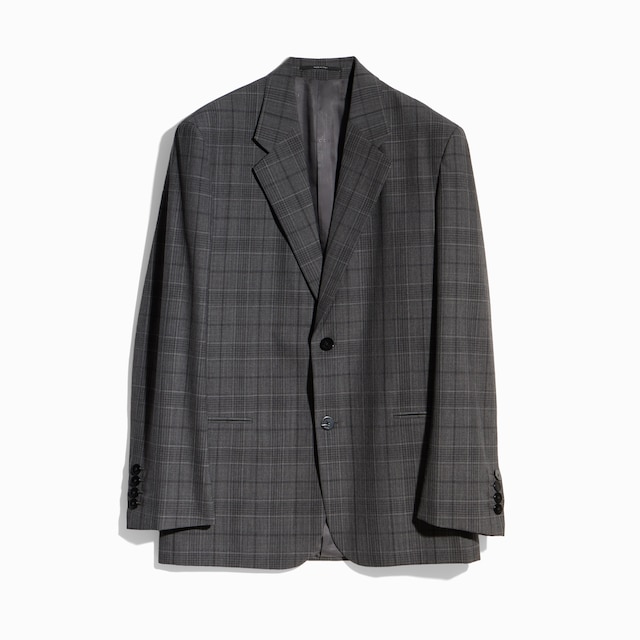 Checked fine wool jacket