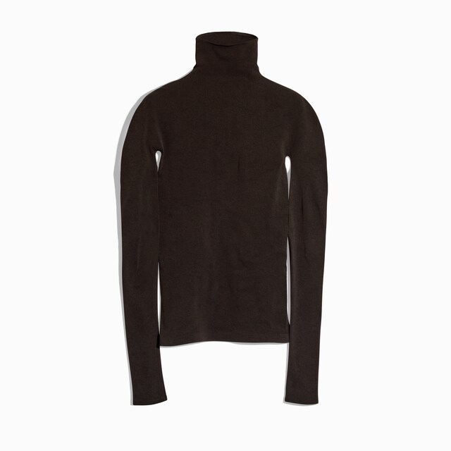 Top in jersey di nylon stretch senza cuciture