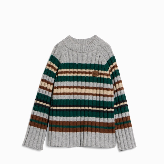 Children's striped wool sweater