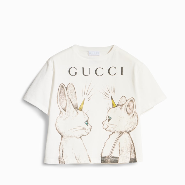 〔チルドレンズ〕ヒグチユウコ プリント コットン Tシャツ