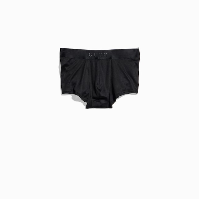 Boxer in jersey di seta leggera con stampa