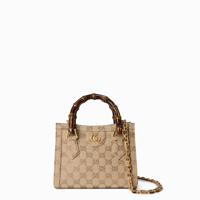 Gucci Diana crystal small tote bag
