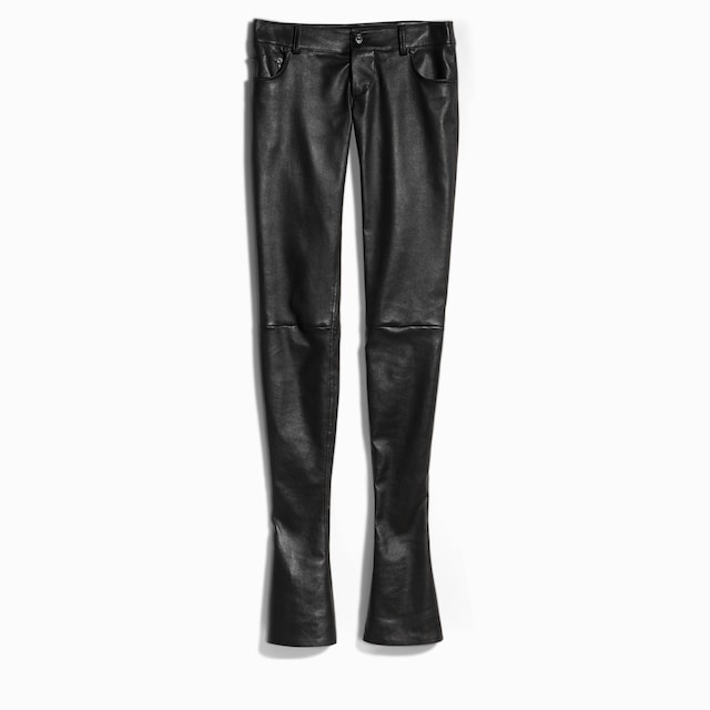 Stretch leather pants