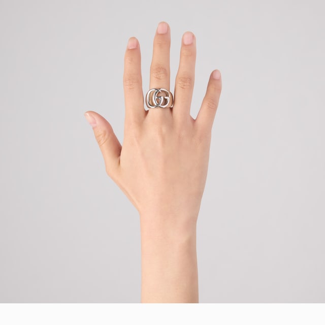 Breiter GG Marmont Ring mit Cut-out-Detail