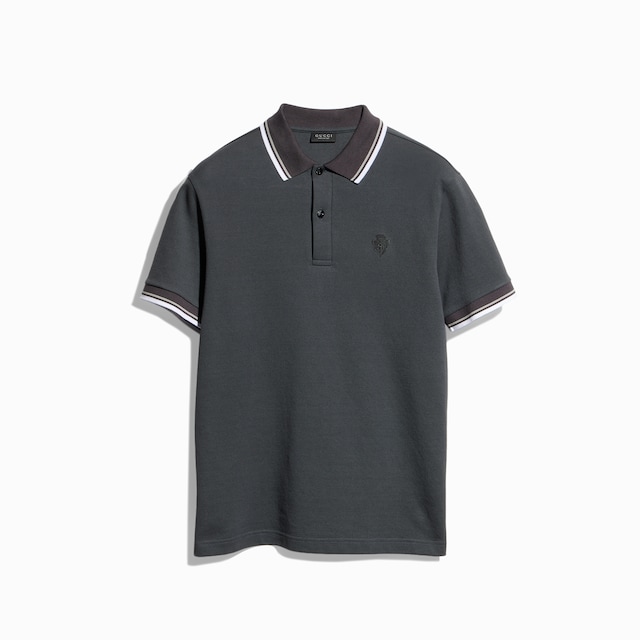 Poloshirt aus Baumwoll-Piqué mit Stickerei