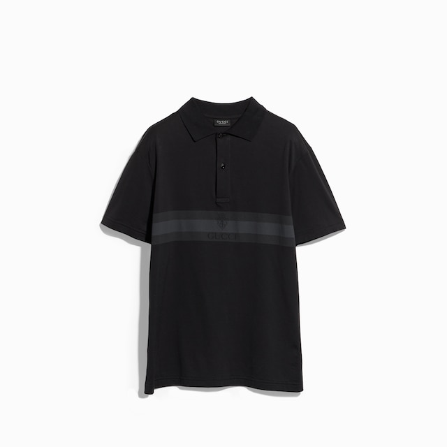 Poloshirt aus Baumwolljersey mit Print