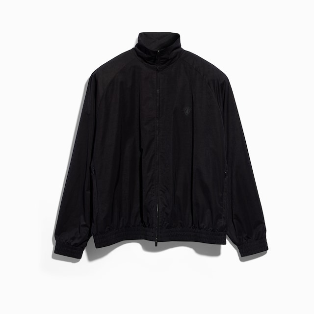 Giacca con zip in morbido twill tecnico