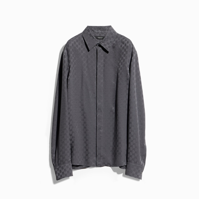 GG silk jacquard shirt