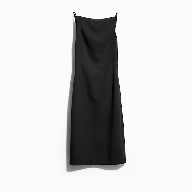 Robe en faille de soie fine avec étiquette