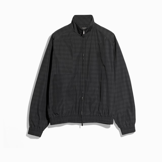 Prince of Wales nylon zip jacket