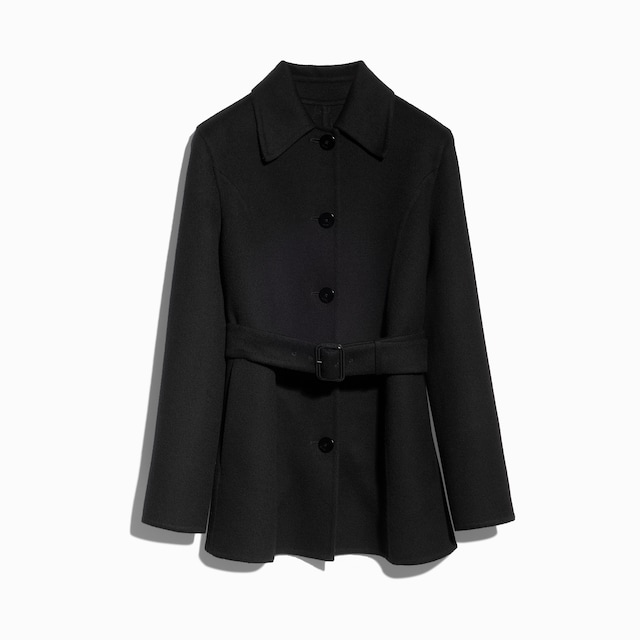 Cappotto in lana e seta con GG all'interno