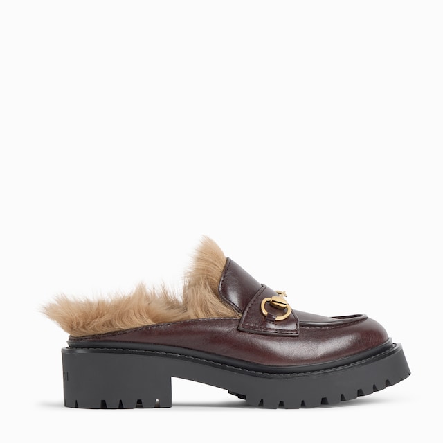 Women's mule with Horsebit and lug sole