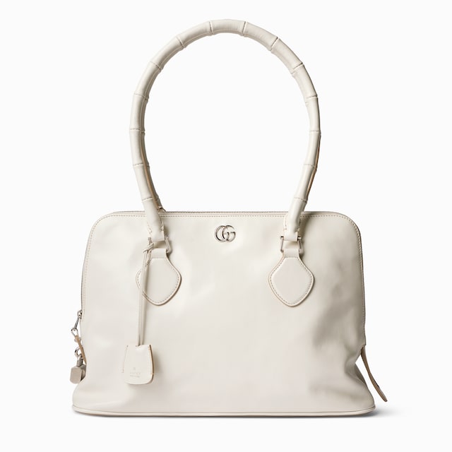 Medium bamboo-effect top handle bag