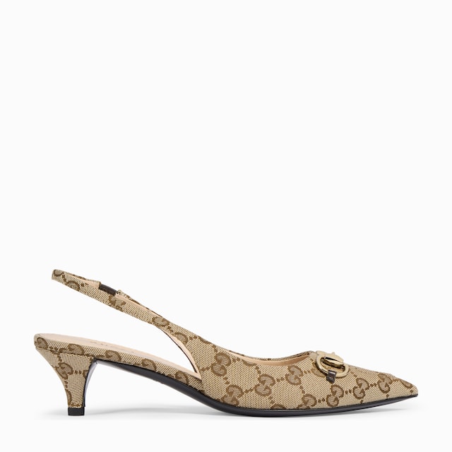 Women's slingback pump with Horsebit