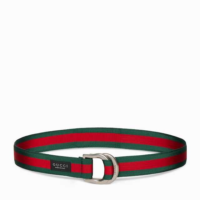 Web belt with D-ring buckle
