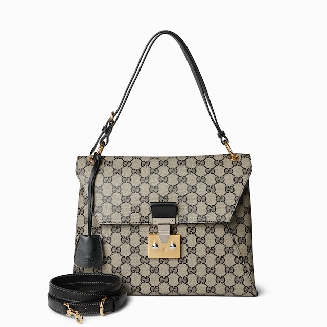 Medium top handle bag with lock