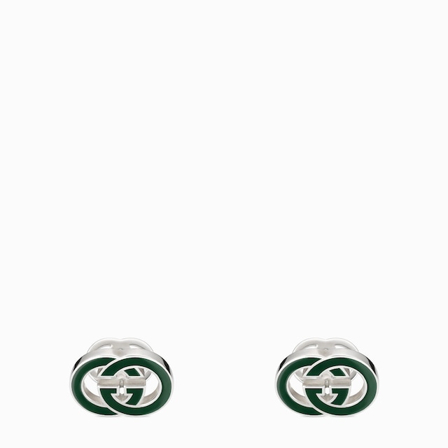 Gucci Interlocking enamel cufflinks