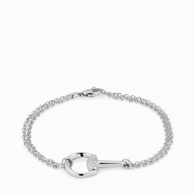 Gucci Horsebit diamond 18k bracelet