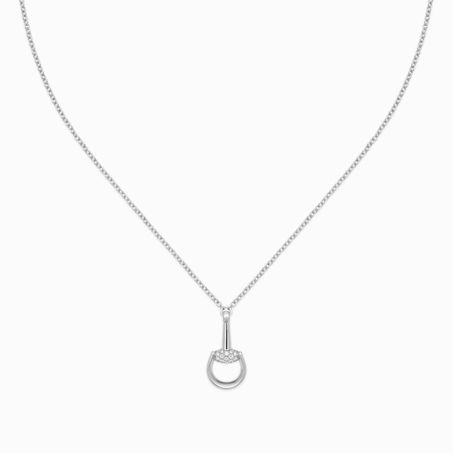 Gucci Horsebit Halskette 18 Karat mit Diamanten