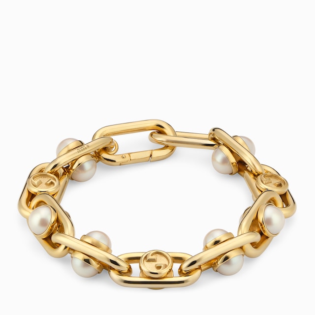 Bracelet with mobile pearls