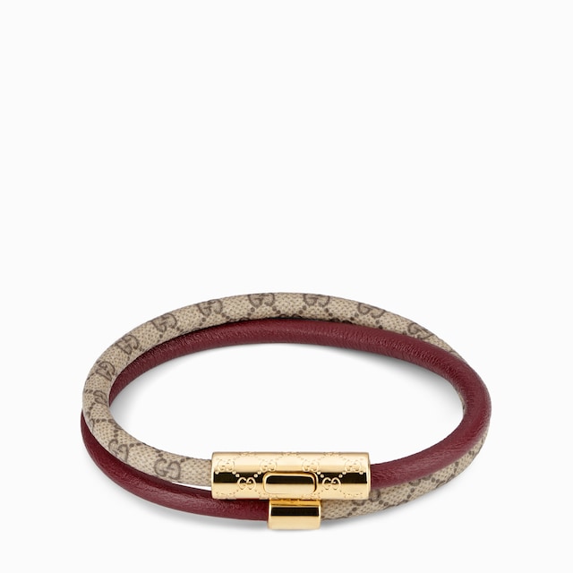 Pulsera doble con detalle GG