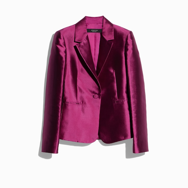 Chaqueta de seda Mikado