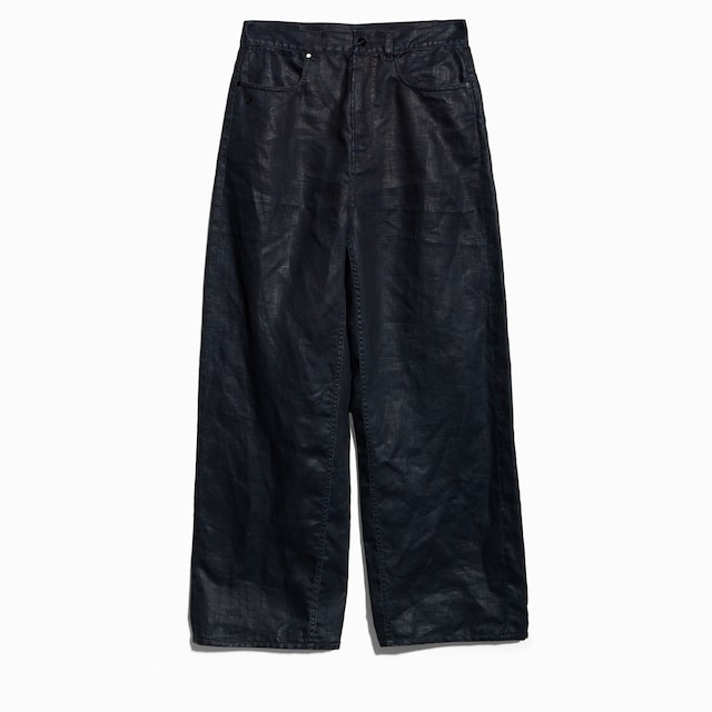 Pantalon en denim en lin lavé