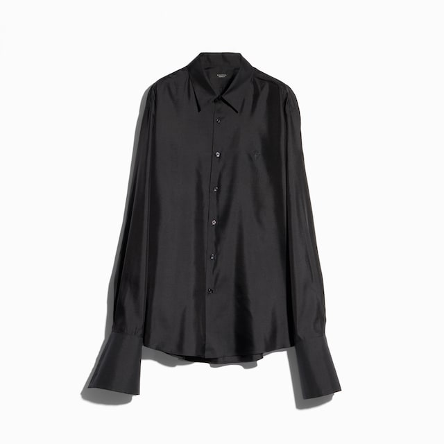 Silk shirt with embroidery