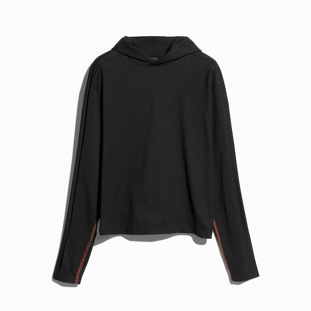 Sweat-shirt à capuche en jersey de coton