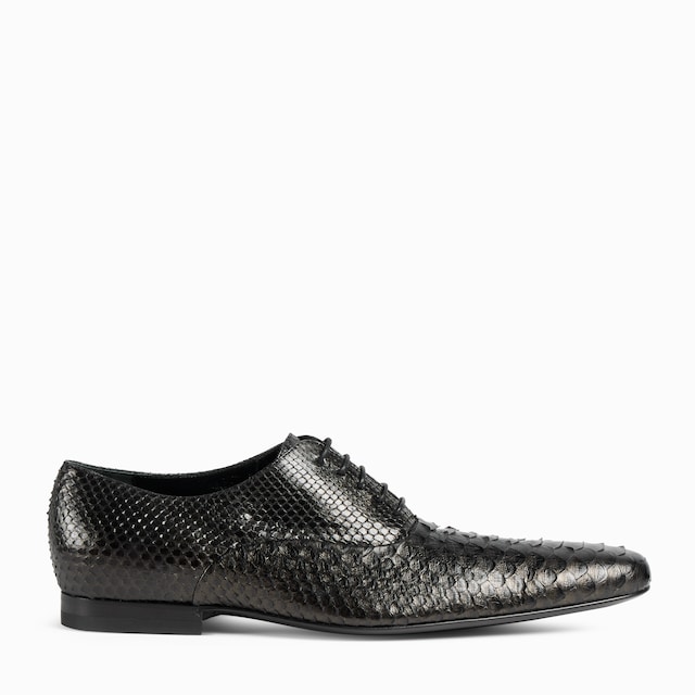 Men's python lace-up shoe