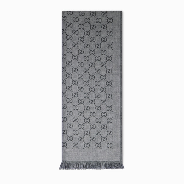 Écharpe réversible en jacquard de laine