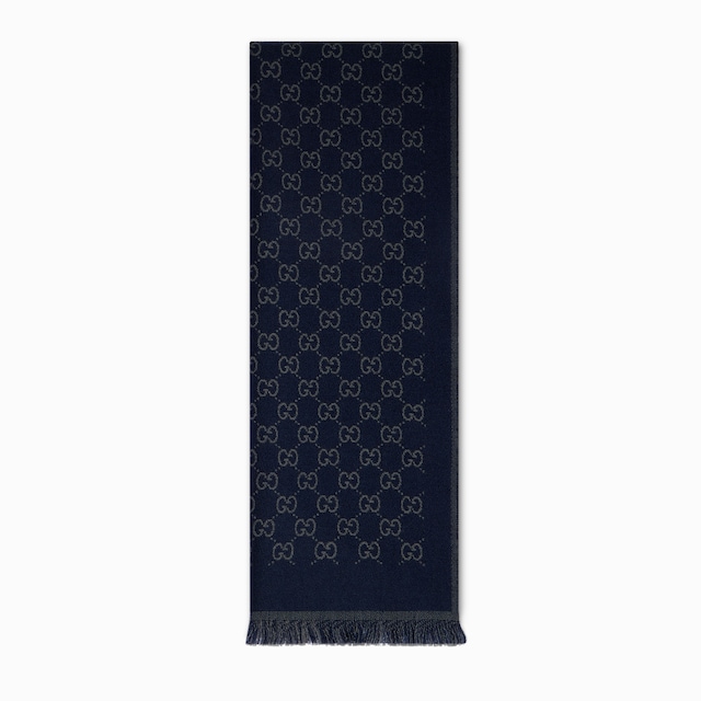 Écharpe réversible en jacquard de laine