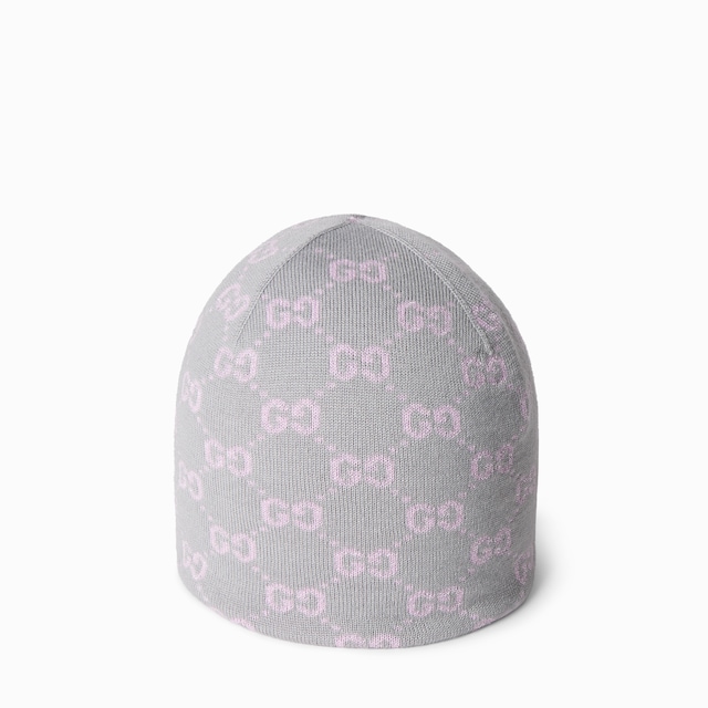 GG wool viscose lamé jacquard hat