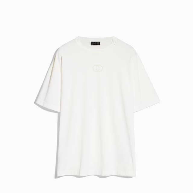 Camiseta de punto de algodón con estampado
